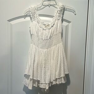 Urban Outfitters white romper size XS-SMALL